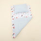 Double Side Changing Pad - Baby Blue Muslin - Letter