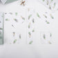 9 Piece - Newborn Sets - Winter - Mint Honeycomb - Green Feather