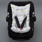 Stroller Cover Set - Double Side - Yellow Muslin - Flying Hearts