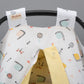 Stroller Cover Set - Double Side - Yellow Muslin - Snail