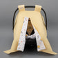 Stroller Cover Set - Double Side - Yellow Honeycomb - Snail
