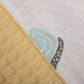 Pique Blanket - Double Side - Yellow Honeycomb - Snail