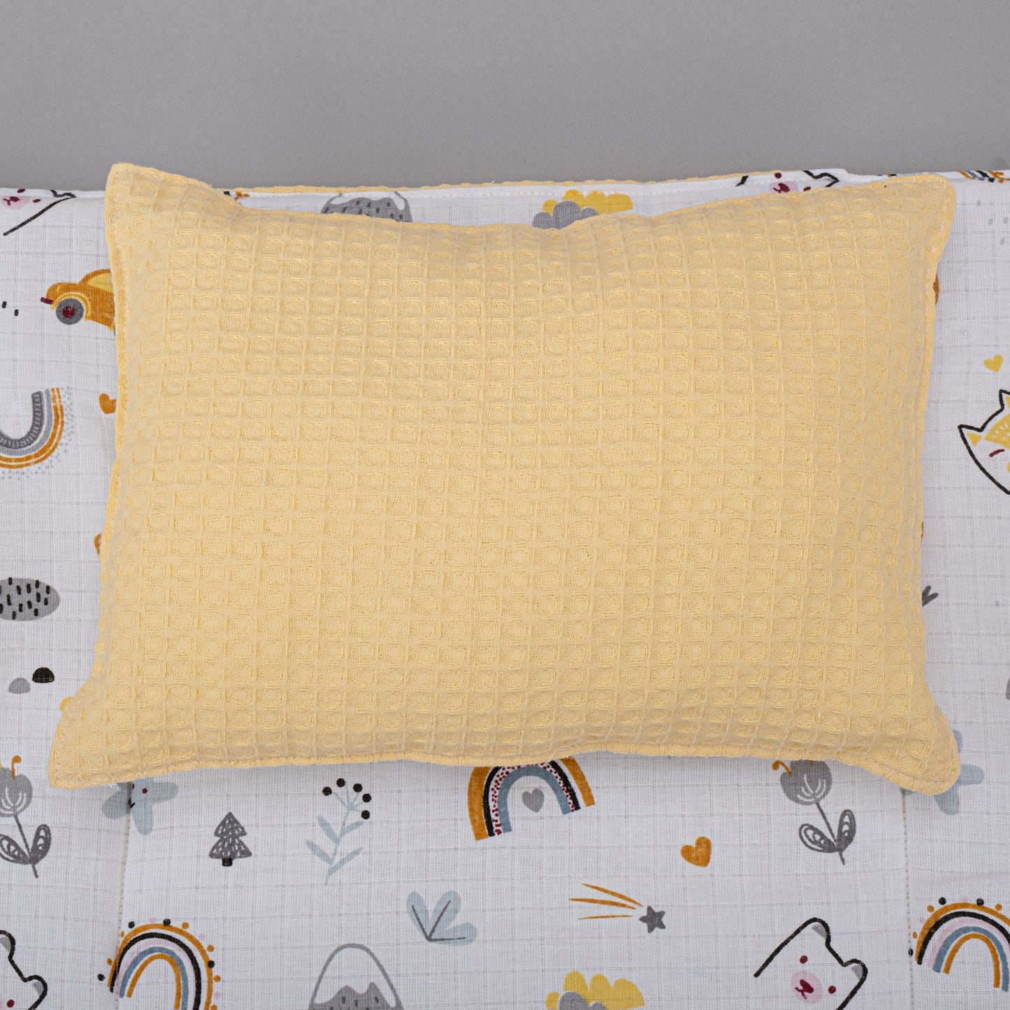 Double Side Changing Pad - Yellow Honeycomb - Yellow Cat