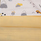 Pique Blanket - Double Side - Yellow Honeycomb - Yellow Cat
