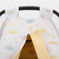 Stroller Cover Set - Double Side - Yellow Honeycomb - Yellow Cloud