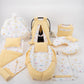 15 Piece Full Set - Newborn Sets - Yellow Honeycomb - Yellow Cloud