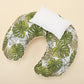 Breastfeeding Pillow - White Honeycomb - Palm Leaves