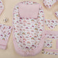 15 Piece Full Set - Newborn Sets - Pink Muslin - Pink Little Rainbow