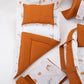 15 Piece Full Set - Newborn Sets - Tile Muslin - Orange Rainbow