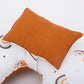 Breastfeeding Pillow - Tile Muslin - Orange Rainbow