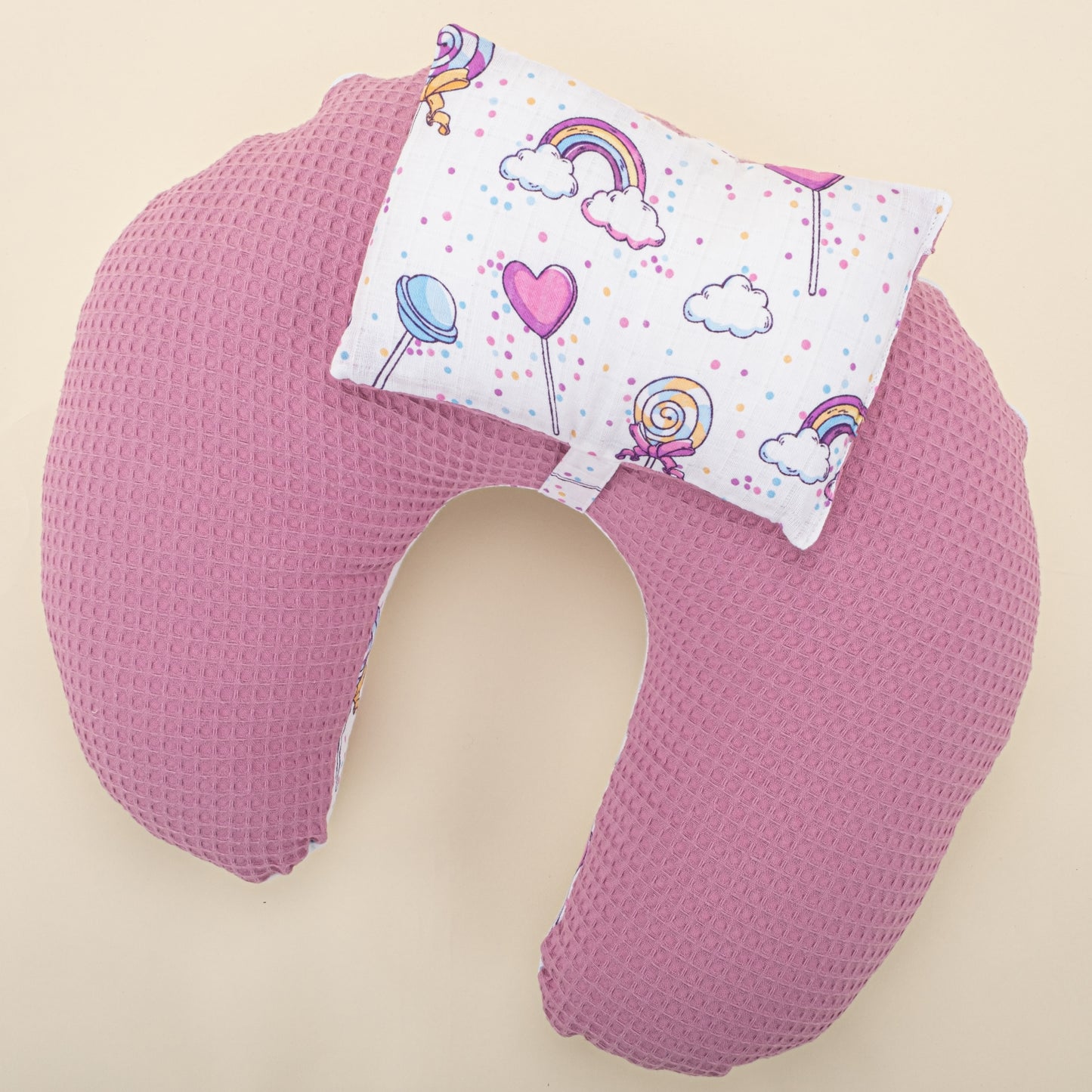 Breastfeeding Pillow - Plum Honeycomb - Lollipop