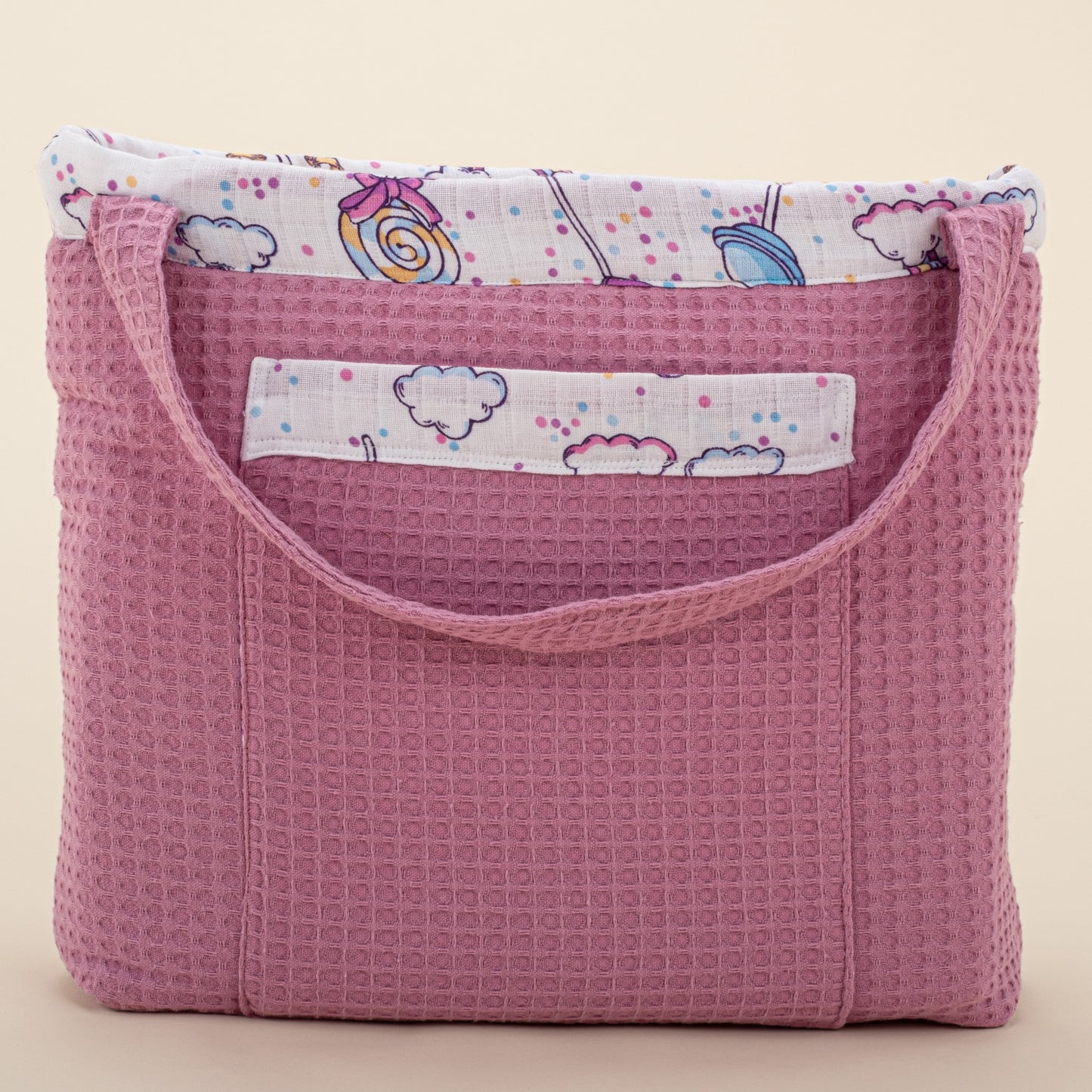 Baby Care Bag - Plum Honeycomb - Lollipop