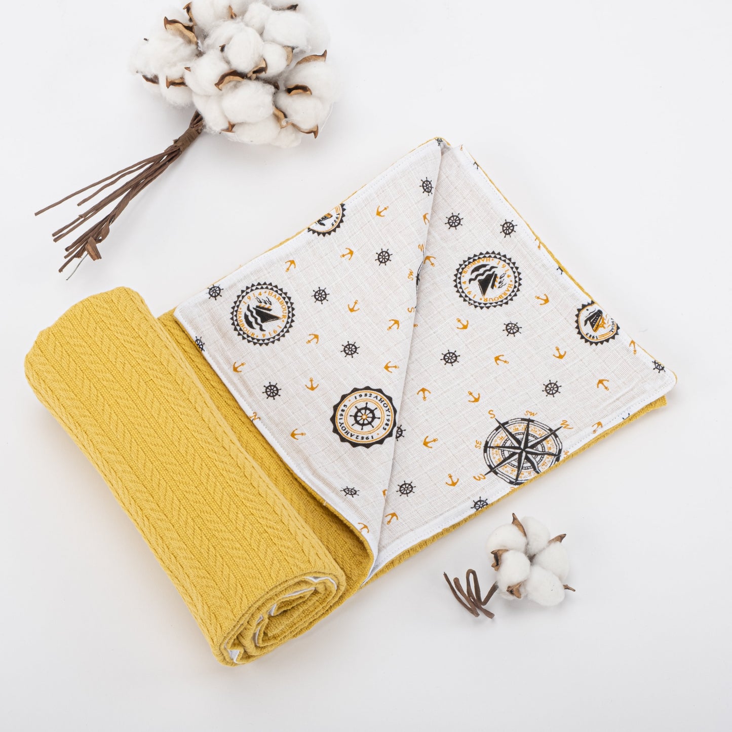 15 Piece Full Set - Newborn Sets - Mustard Knitting - Yellow Ship