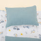 Double Side Changing Pad - Sky Blue Honeycomb - Blue Creatures