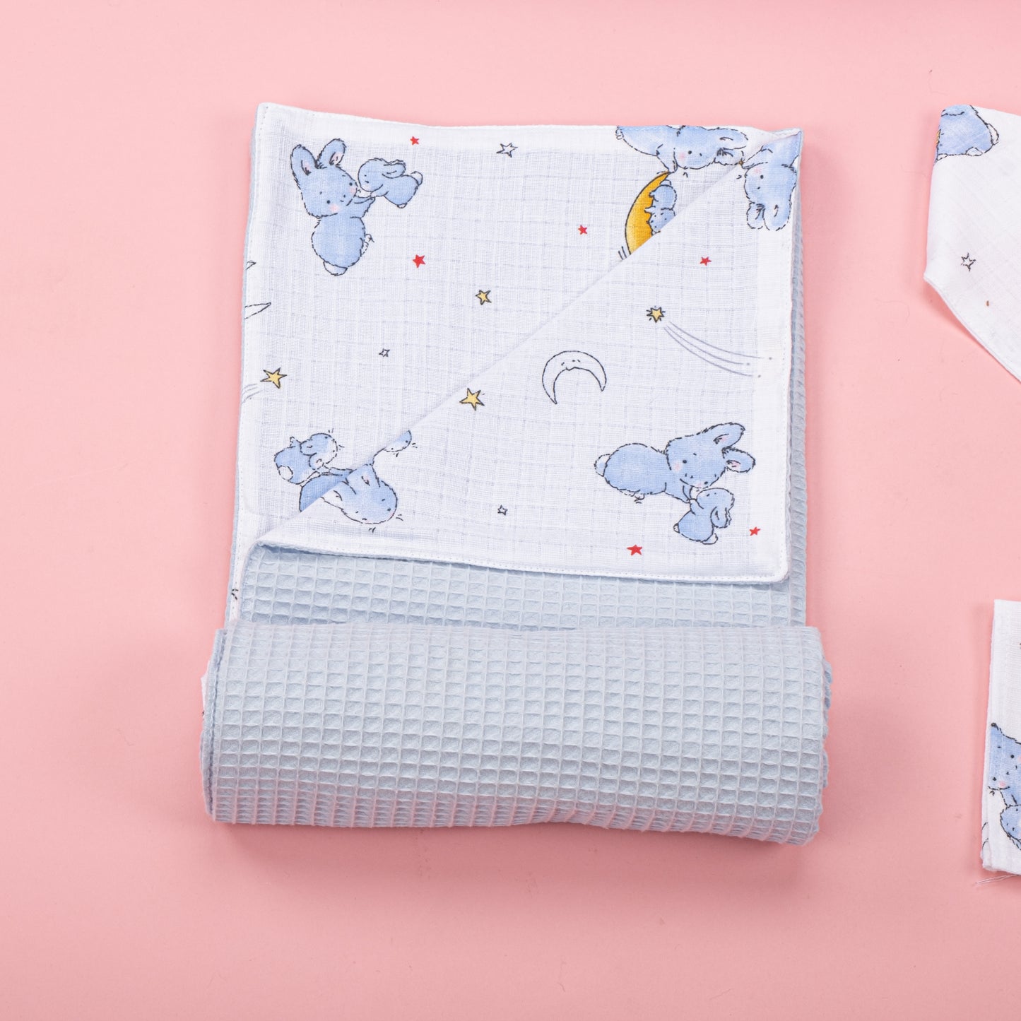 9 Piece - Newborn Sets - Winter - Blue Honeycomb - Blue Rabbit