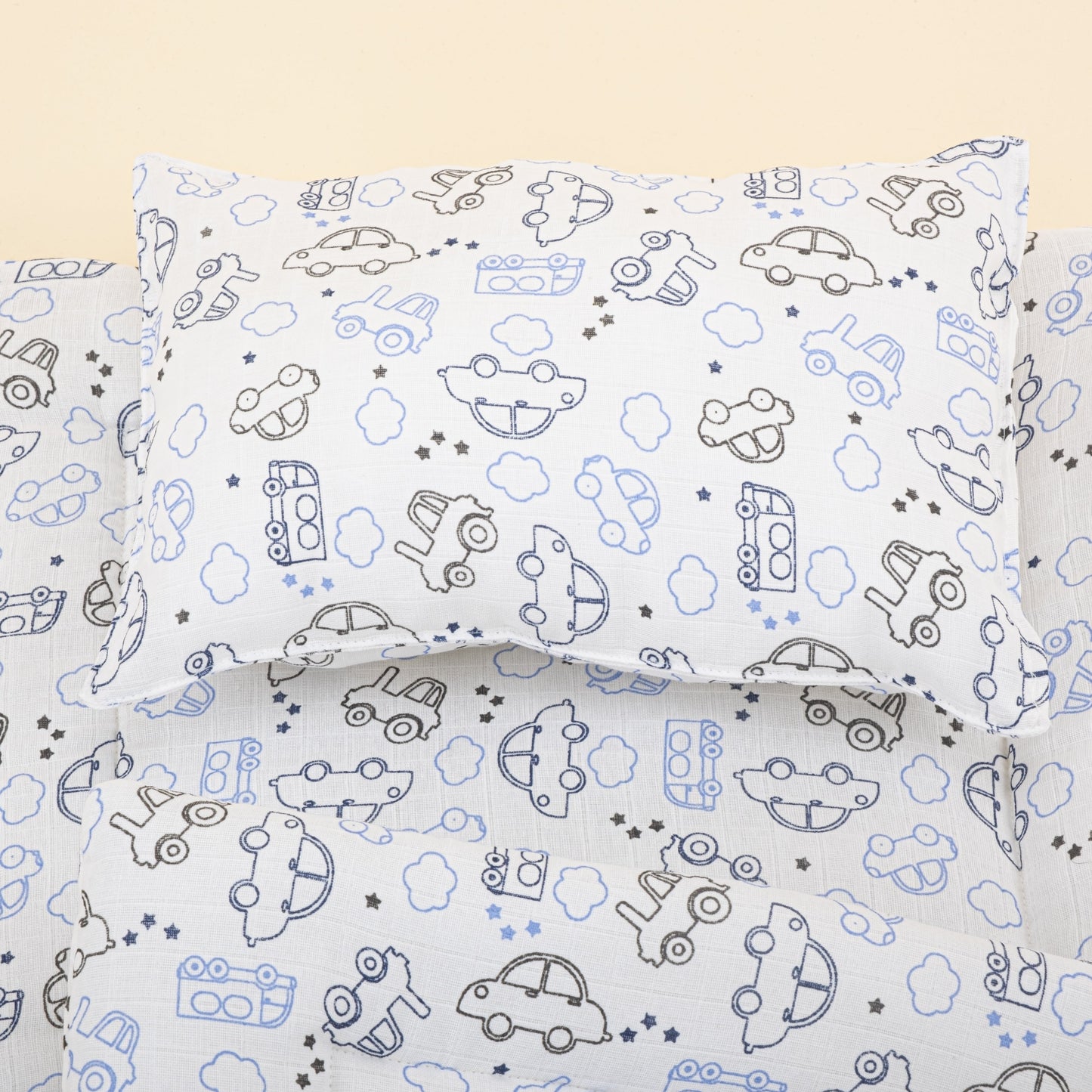 Double Side Changing Pad - Blue Tiny Cars