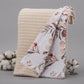 Pique Blanket - Double Side - Milk Brown Knit - Autumn Leaves