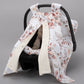Stroller Cover Set - Double Side - Cream Muslin - Autumn Leaves