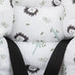 Stroller Cover Set - Double Side - Mint Honeycomb - Hedgehogs
