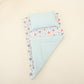 Double Side Changing Pad - Turquoise Waffle - Green Pumpkin