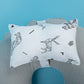 Breastfeeding Pillow - Gray Muslin - Tiger