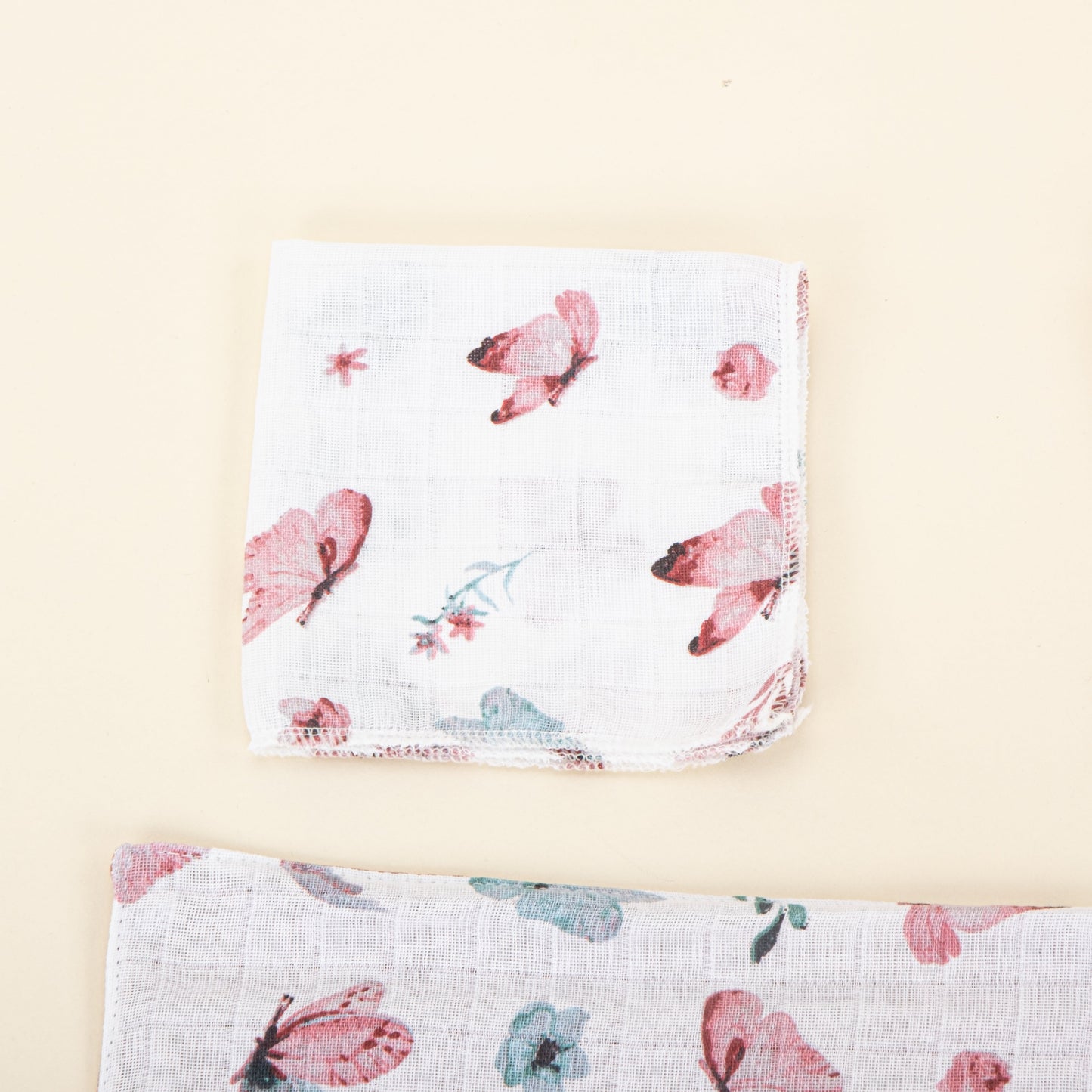 10 Piece - Newborn Sets - Seasonal - Dried Rose Muslin - Butterflies