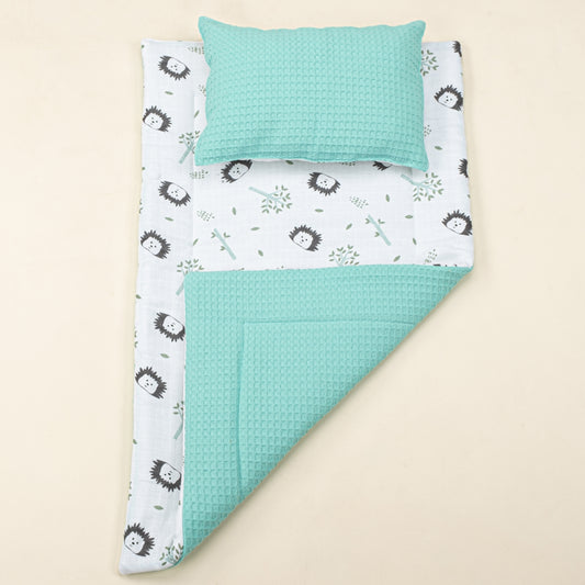 Double Side Changing Pad - Nile Green Honeycomb - Hedgehog