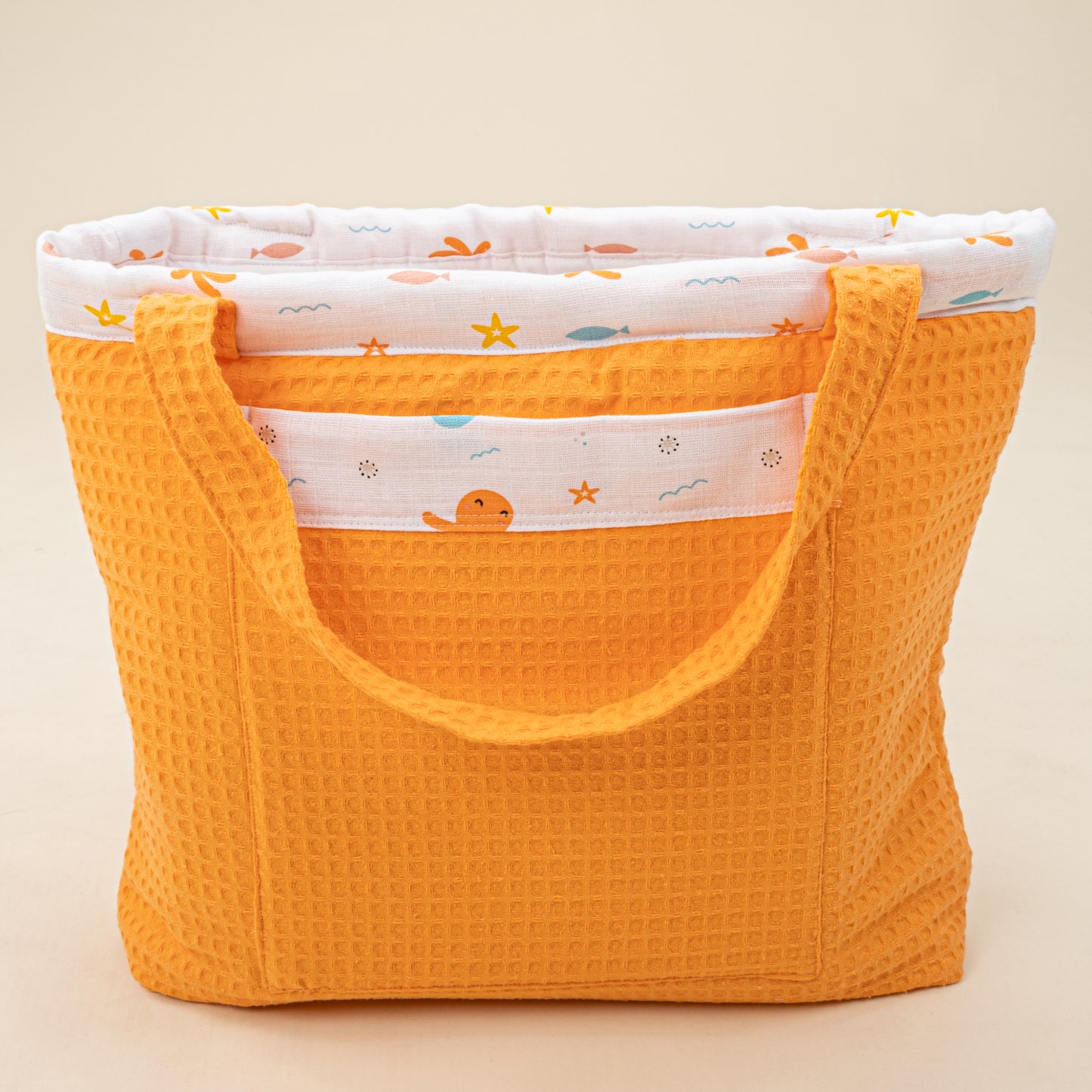Baby Care Bag - Orange Honeycomb - Octopus