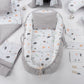 15 Piece Full Set - Newborn Sets - Gray Knit - Bird